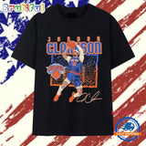 Jordan Clarkson New York Knicks Player Signature Shattered T Shirt