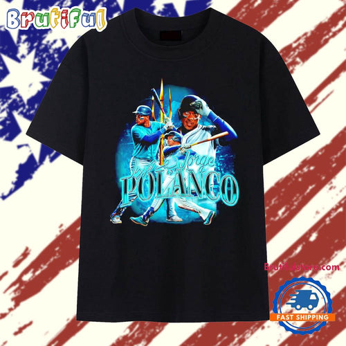 Jorge Polanco Seattle Mariners Signature Graphic T Shirt