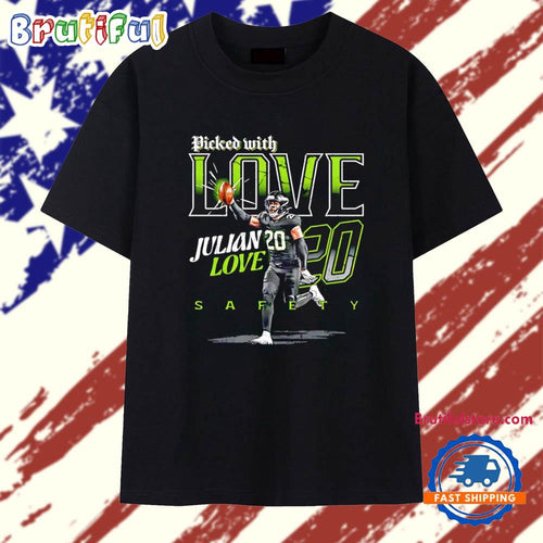 Julian Love Seattle Seahawks Picked With Love signature T Shirt