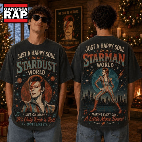 Just A Happy Soul In A Stardust World, Making Every Day A Little More Bowie 3D Shirt
