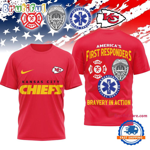 Kansas City Chiefs 2026 NFL First Responders Limited 3D Shirt