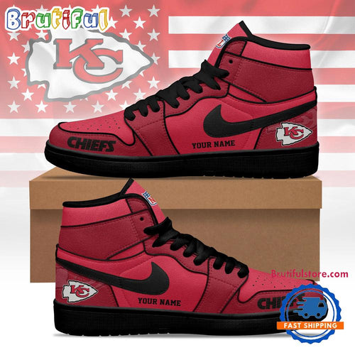 Kansas City Chiefs 2026 NFL Pride Jordan 1 Hightop Shoes