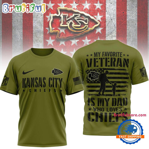 Kansas City Chiefs 2026 NFL Veteran Dad Limited Edition 3D Shirt