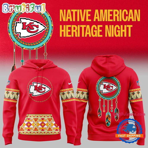 Kansas City Chiefs NFL 2024 Native American Heritage New Hoodie