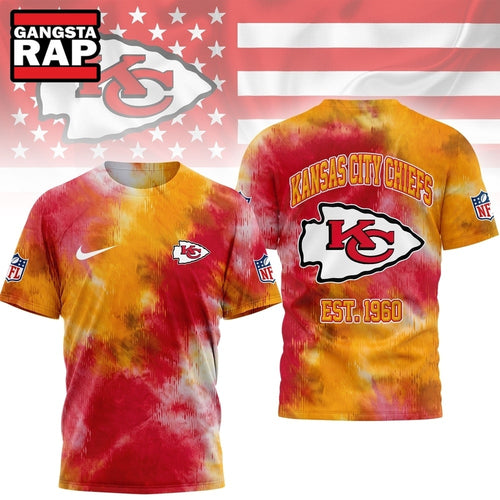 Kansas City Chiefs NFL Sunday Legends Tie Dye 3D Shirt, Football New Design Shirt