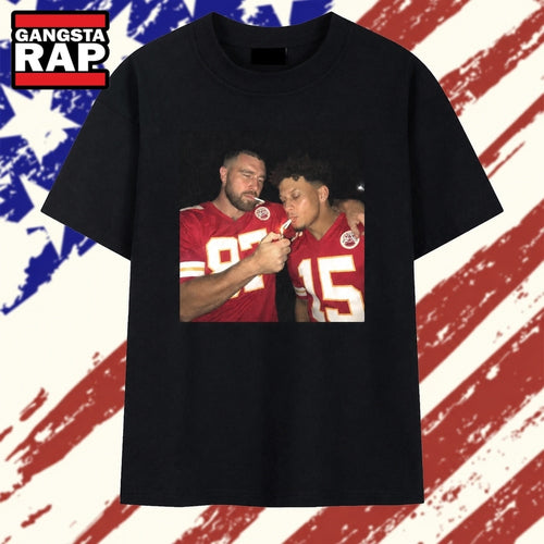 Kansas City Football Travis Kelce And Patrick Mahomes Vintage Graphic T Shirt