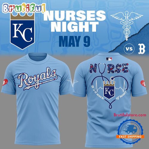 Kansas City Royals Baseball NURSES NIGHT 2025 New T Shirt