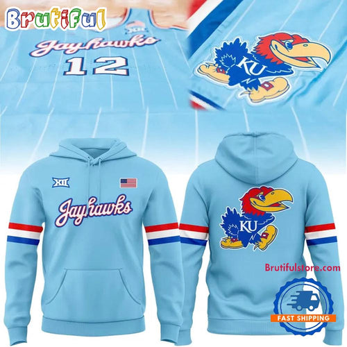 Kansas Jayhawks 2025 Uniform Kansas Women’s Basketball Hoodie Shirt