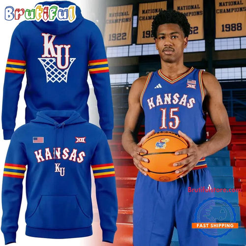 Kansas Jayhawks Basketball Retro 1988 Uniform Limited Edition Hoodie Shirt