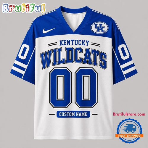 Kentucky Wildcats NCAA College Team Pride Personalized Football jersey