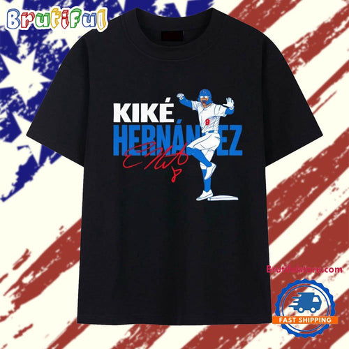 Kike Hernandez Los Angeles Dodgers Baseball Signature T Shirt
