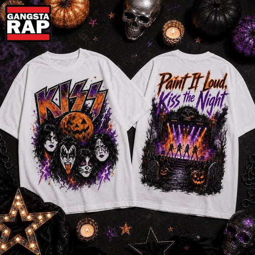 KISS Paint It Loud Halloween Night 3D Shirt