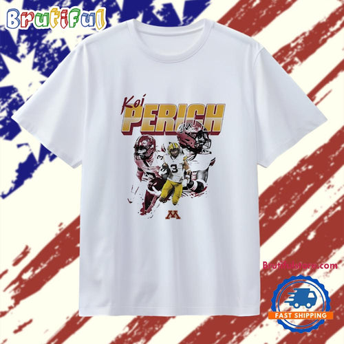 Koi Perich Minnesota Football Player Collage T Shirt