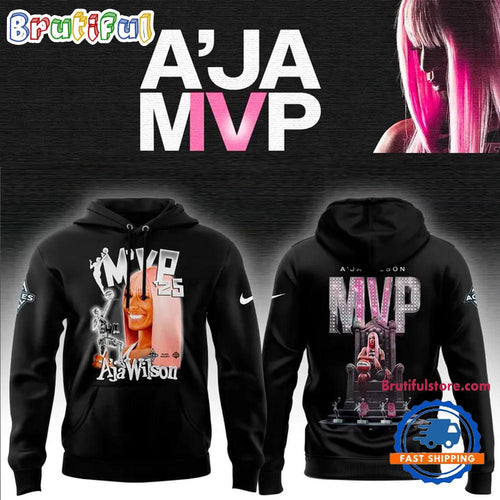 Las Vegas Aces A’ja Wilson 2025 MVP Graphic Hoodie