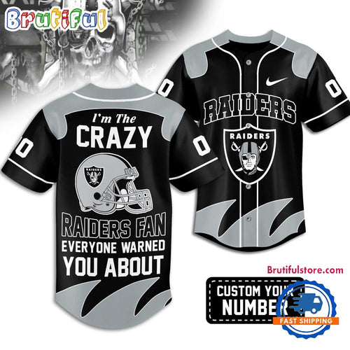 Las Vegas Raiders 2026 NFL Crazy Football Fan Personalized Jersey Shirt