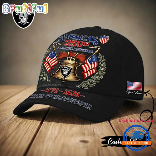 Las Vegas Raiders NFL 1776-2026 Years Of Independence Classic Cap