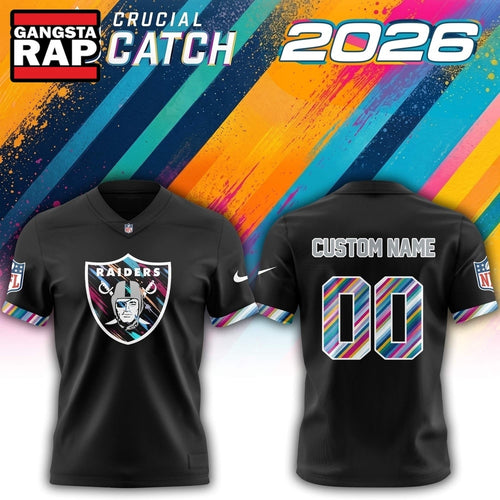 Las Vegas Raiders NFL 2026 Crucial Catch Limited Edition Black Football Jersey