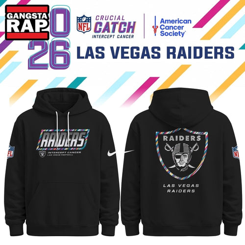 Las Vegas Raiders NFL Crucial Catch 2026 Limited Edition Black Hoodie Shirt, Football New Design Shirt