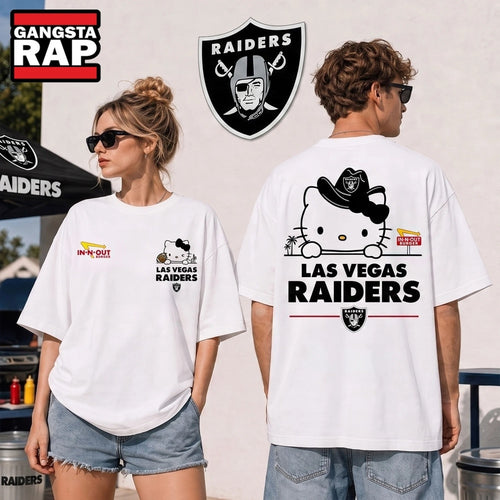 Las Vegas Raiders NFL Kitty Burger Game Day Unisex 3D Shirt, Football New Design Shirt