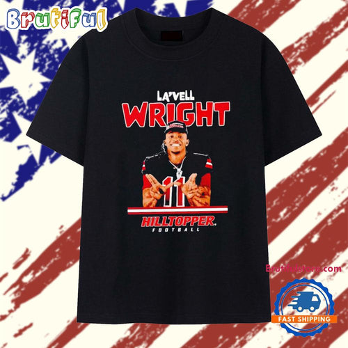 La’Vell Wright illustrated celebration Hilltopper Football T Shirt