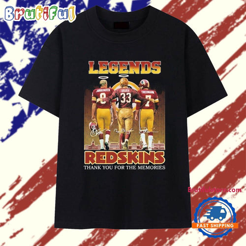 Legend Redskins Signature Thank You For The Memories T Shirt