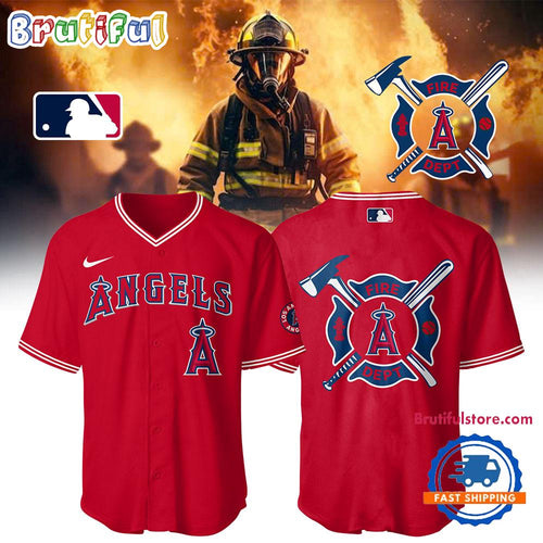 Los Angeles Angels x Firefighter Appreciation Night Limited Edition Baseball Jersey