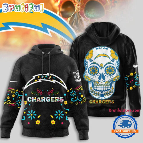 Los Angeles Chargers NFL Dia de los Muertos Limited Editions Hoodie Shirt