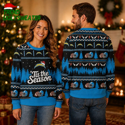 Los Angeles Chargers ’Tis the Season Football Ugly Christmas Sweater