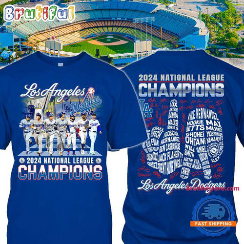 Los Angeles Dodgers 2024 National League Champions Unisex T Shirt