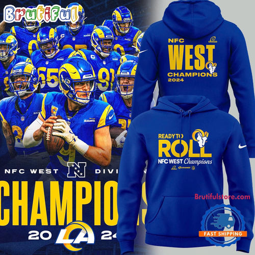 Los Angeles Rams 2024 NFC West Division Champions Hoodie Shirt
