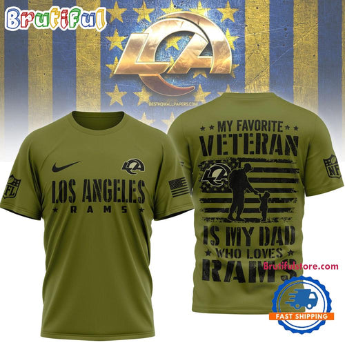 Los Angeles Rams 2026 NFL Veteran Dad Limited Edition 3D Shirt