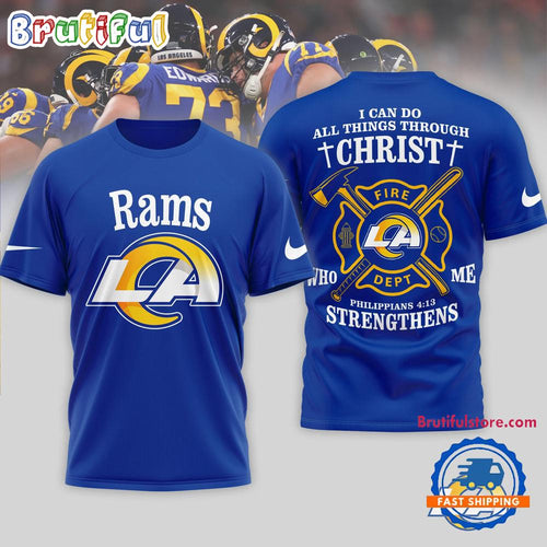 Los Angeles Rams NFL Faith & Gridiron Limited Edition 3D Shirt