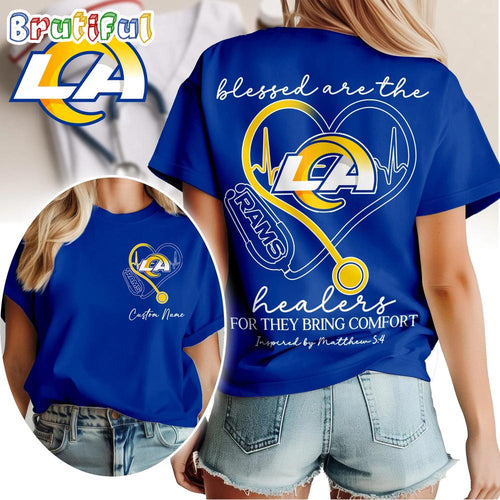 Los Angeles Rams NFL Heart of A Nurse Game Day Unisex 3D Shirt