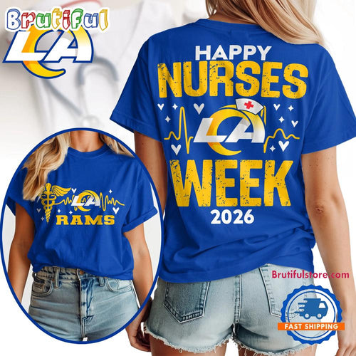 Los Angeles Rams NFL Nurse Week 2026 All Over Print Unisex T Shirt