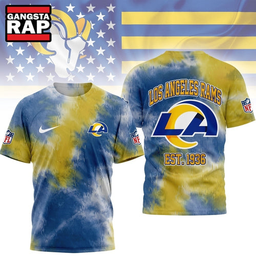 Los Angeles Rams NFL Sunday Legends Tie Dye 3D Shirt, Football New Design Shirt