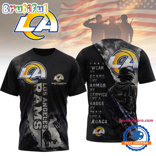 Los Angeles Rams NFL Veterans Legacy Team New Design 3D Shirt