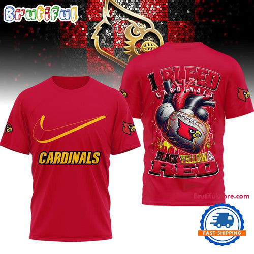 Louisville Cardinals 2025 NCAA I Bleed Unisex 3D Shirt