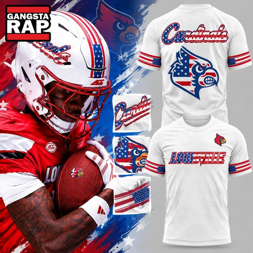 Louisville Cardinals x Salute to Service 2026 White T Shirt