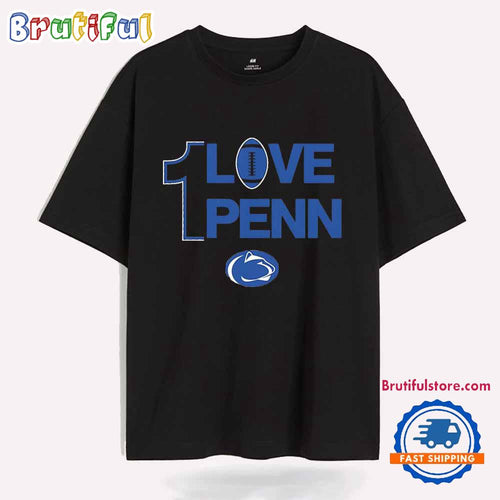 Love Penn State Nittany Lions Football Logo T Shirt