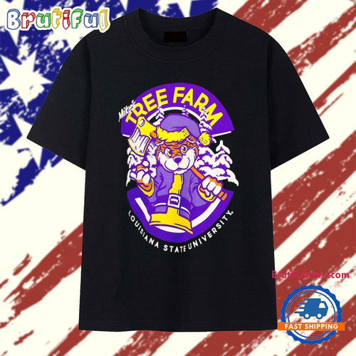 LSU Tigers Tree Farm Christmas Mascot T Shirt