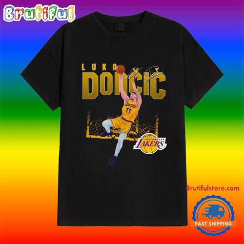 Luka Doncic Los Angeles Lakers Shattered T Shirt
