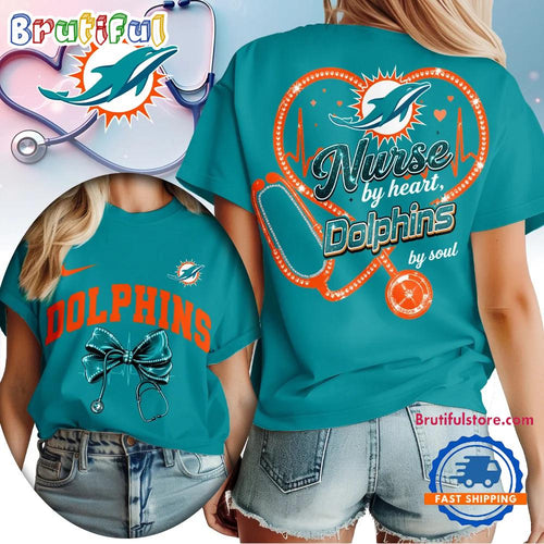 Miami Dolphins 2026 NFL Nurse By Heart Unisex 3D Shirt