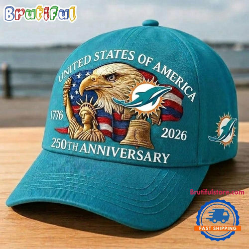 Miami Dolphins 250th Anniversary of America Classic Cap