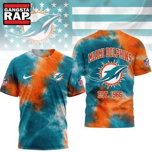 Miami Dolphins NFL Sunday Legends Tie Dye 3D Shirt, Football New Design Shirt