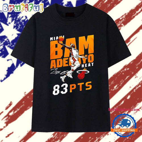Miami Heat Adebayo 2026 Celebarte 83 Points History graphic T Shirt