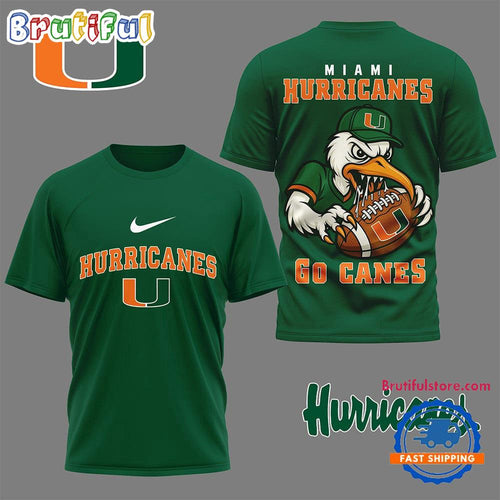 Miami Hurricanes NCAA Nation Gear Limited 3D Shirt