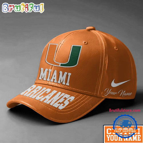 Miami Hurricanes Sport Team Personalized All Over Print Cap