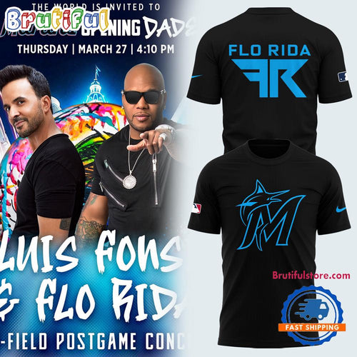 Miami Marlins x Luis Fonsi and Flo Rida 2025 New 3D Shirt
