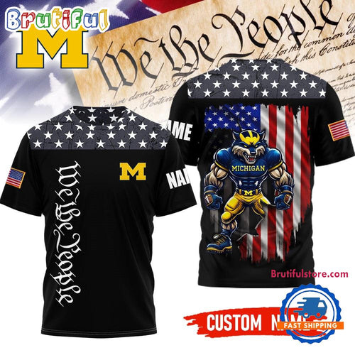 Michigan Wolverines 2025 NCAA We The People Limited Edition 3D Shirt