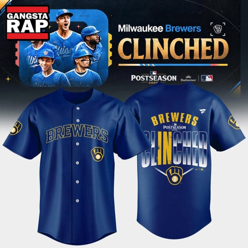 Milwaukee Brewers 2026 Postseason Clinched Baseball Jersey